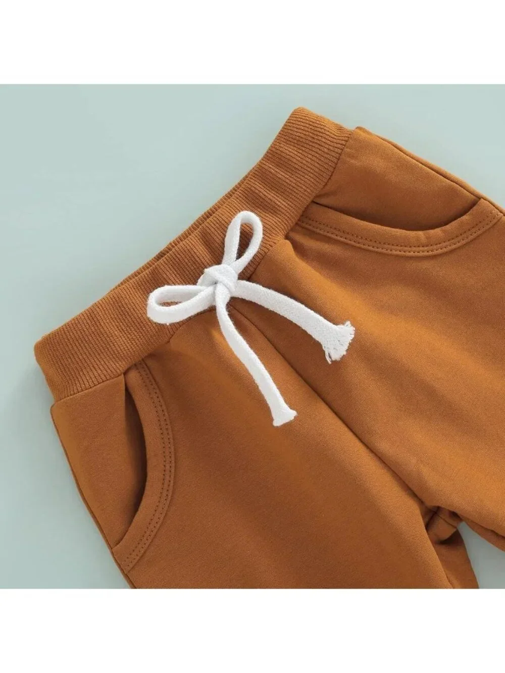 Cozy Baby Boy Sweatsuit Set - Solid Color Hoodie & Sweatpants for Toddler